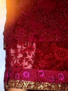 Awesome 👌wine Colour Saree