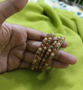Bangles with Pearl Detail