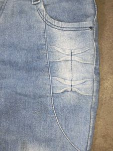 Blue White Combination Jeans