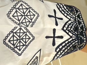 White And Blue Korean Shirt