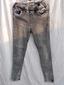 Gray Denim Jeggings