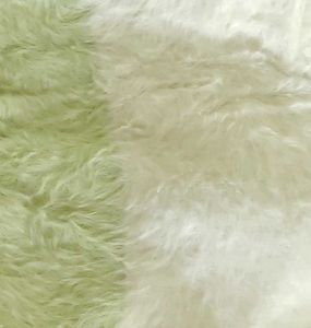 Green &amp; White Fuzzy Sweater