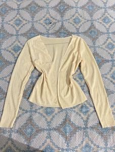 Butter Yellow Cardigan