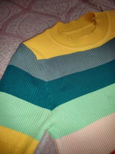 Striped Knit Top