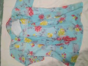 Floral Print Chiffon Blouse
