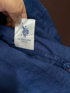 US Polo Assn Shirt Slim Fit Navy Blue