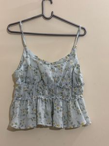 Combo of floral Cami and lilac top