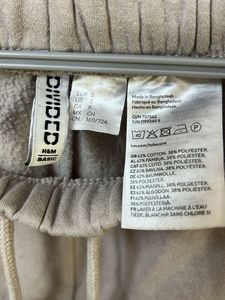 Hm Beige Fleece-Lined Sweatpants
