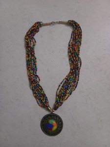 Glass Base Metal And Necklace For Women 's