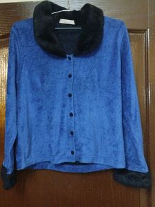 Blue Woolen Top