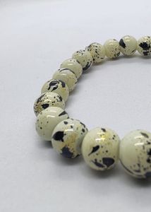 Green Evil Eye And Marble Coloured Bracelet Combo