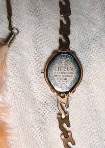 Vintage Citizen Gold Watch 23 K Gol Plated