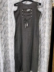 Black Stripes Kurta Set
