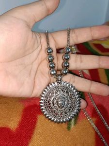 Oxidized Silver Necklace