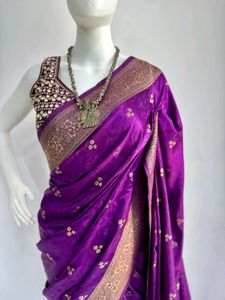 New Women Satin Silk Sarees
