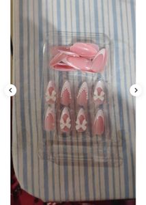 Bow French Tip Press-On Nails