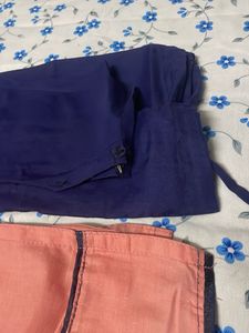Pink Beautiful Thread Work Kurti With Pant Dupatta