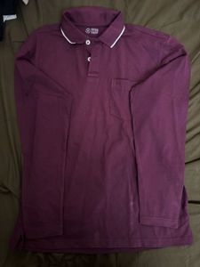 Burgundy Long Sleeve Shirt