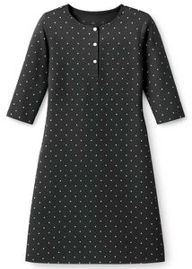 Black Polka Dot Casual Dress