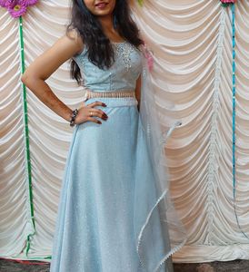 Elegant Blue Lehenga Choli Set