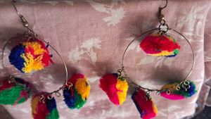 Pompom Earrings