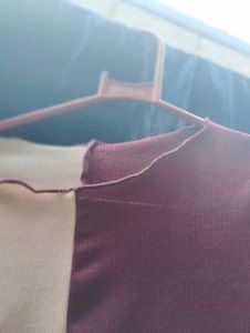 A Beautiful Crop Top With Blocked Colour
