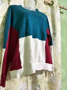 Color Block Crewneck Sweatshirt