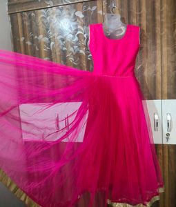 Elegant Pink Ethnic Gown