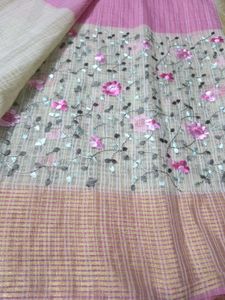 Baby Pink Office wear Saree