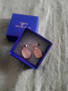 Yellow Chimes Rose Gold Earrings