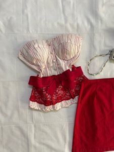 Corset And Skirt Set