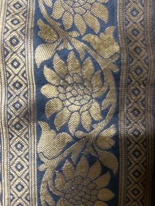 Grey Banarasi Type Art Silk Saree