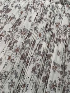 Floral Pleated Skirt