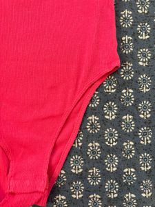 Zara Pink Bodysuit - Statement Sleeves