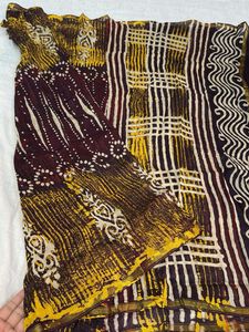 Pure cotton block print dupatta(3)