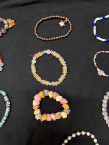 Set of 10 Beaded Bracelet