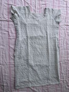 Elegant White Chikankari Dress