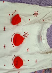 Skirts Top Red N White Colour