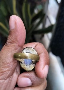 Vintage Mens Silver 925 Ring With Moonstone