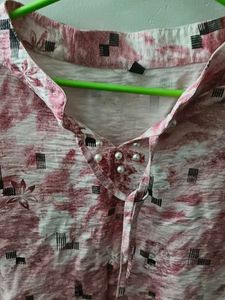 Stylish Pink Print Top