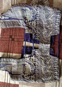 Purple Mirror Chaniyacholi With Western Blouse