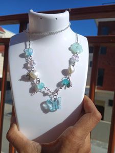 Pastel Butterfly Necklace