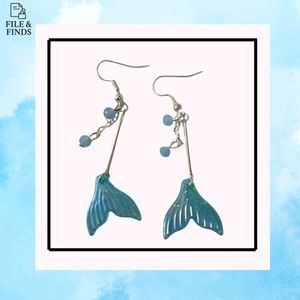 (COMBO OF 2) - Mermaid Tail Drop Earrings