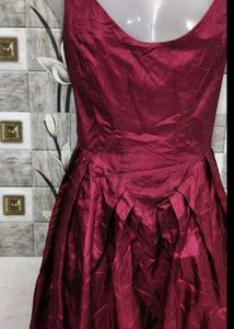 Elegant Maroon Maxi Dress
