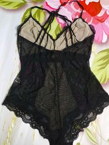 (1103)Black Lace Bodysuit