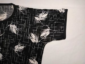 Bohot Chic Oversized Black And White Top