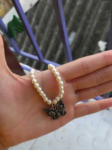 Butterfly Watch Charm With Earrings And Choker