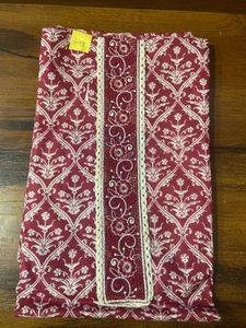 Beautiful Cotton  Dress Material With Dupatta