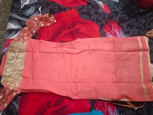 Women Peach Colour Kurti