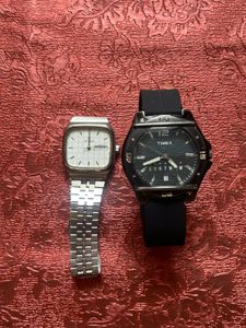 Titan Vintage Square And Timex Watch Combo